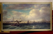 Vue du port et de la ville de Lorient