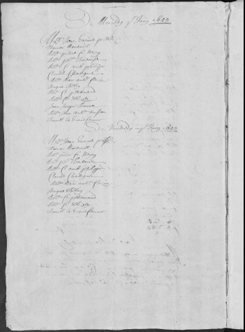 Registre des délibérations municipales 1er juin 1649 - 20 juin 1653