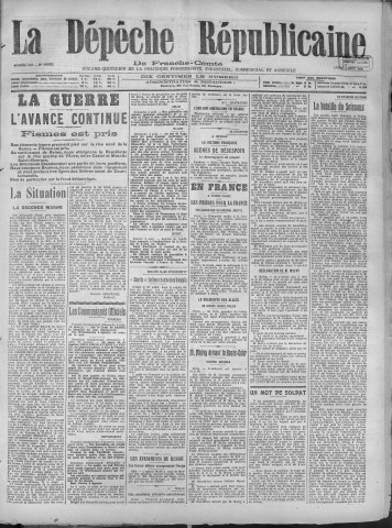 05/08/1918 - La Dépêche républicaine de Franche-Comté [Texte imprimé]