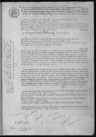 Registre des mariages, 1907