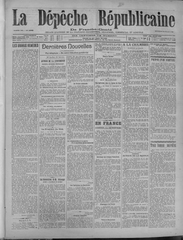30/07/1919 - La Dépêche républicaine de Franche-Comté [Texte imprimé]