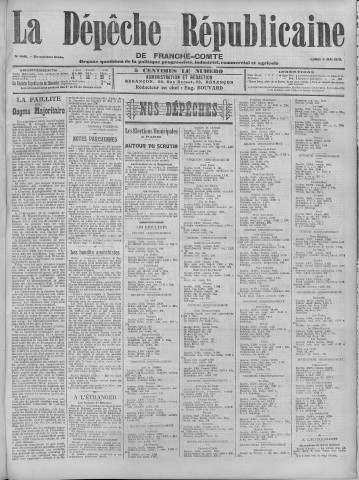 06/05/1912 - La Dépêche républicaine de Franche-Comté [Texte imprimé]