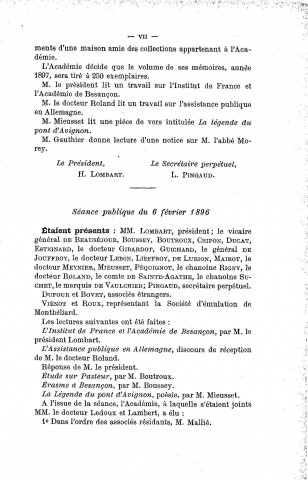 01/01/1896 - Procès verbaux et mémoires [Texte imprimé] /
