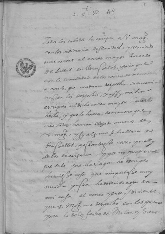 Ms Granvelle 53 - « Lettres et papiers de l'ambassade de M. de Chantonnay à l'empereur Maximilien II... T. II. » (3 septembre-29 décembre 1565)