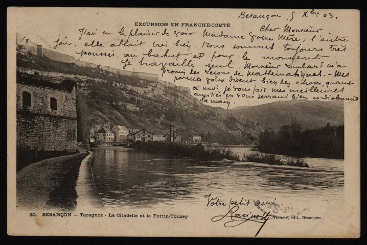 Besançon - Taragnoz - La Citadelle et le Fortin-Touzey [image fixe] , Besançon : Teulet, édit., 1901/1903