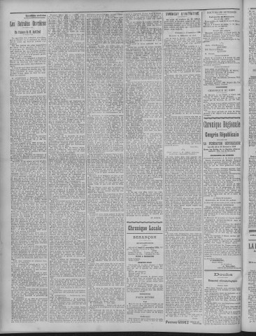 15/11/1909 - La Dépêche républicaine de Franche-Comté [Texte imprimé]