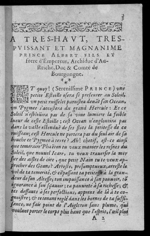 Paraphrase sur les douze petis prophètes du Viel Testament. Mis en vers françois. Avec un ample sommaire sur chasque chapitre ; pour l'esclaircissement & pleine interprétation des passages plus difficiles. A leurs altesses serenissimes Albert & Isabelle, archiducs d'Austriche. Par J. B. Chassignet, docteur és droicts