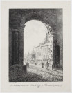 Arc triomphal romain, dit Porte Noire à Besançon (Doubs) 1827 [image fixe] / lith. de Pointurier à Dole, C. P. Lainé , 1827