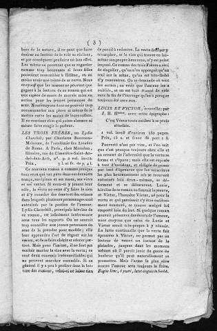 04/01/1798 - Le Nouvelliste littéraire [Texte imprimé]