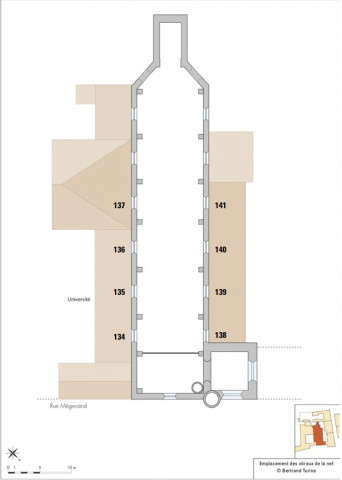 Verrière décorative armoriée