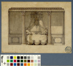 Chambre à coucher du duc d'Aumont / Pierre-Adrien Pâris , [S.l.] : [P.-A. Pâris], [1700-1800]
