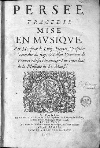 Persée, tragédie /