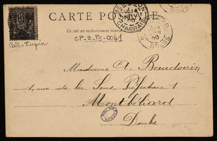 Besançon - Le Doubs à Velotte. [image fixe] , Besançon : Melle Grandidier, Editeur, 1896/1900