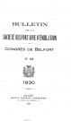 01/01/1930 - Bulletin de la Société belfortaine d'émulation [Texte imprimé]
