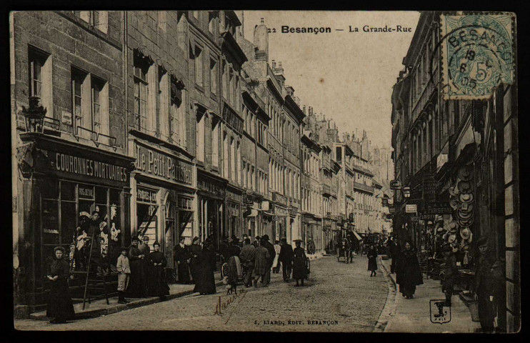Besançon - La Grande-Rue [image fixe] , Besançon : J. Liard, édit., 1901-1908