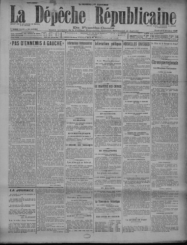 05/10/1928 - La Dépêche républicaine de Franche-Comté [Texte imprimé]