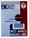 Pour libérer la France- Engage-toi- Forces Navales Françaises Libres, affiche