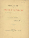 Généalogie des Broch d'Hotelans, suivie de la filiation des Broch, de Vesoul et de Dole /