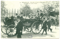 Besançon. - Fêtes des 13, 14 et 15 Août 1910. Arrivée gare Viotte [image fixe] , 1910