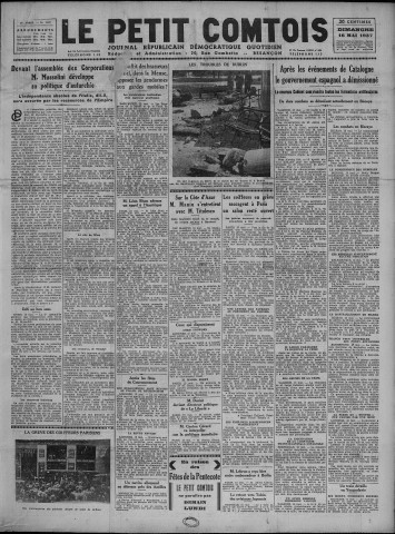 16/05/1937 - Le petit comtois [Texte imprimé] : journal républicain démocratique quotidien