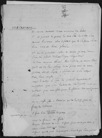 Ms Baverel 103 - « Des carrières près de Besançon », par l'abbé J.-P. Baverel