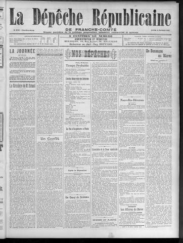 04/02/1907 - La Dépêche républicaine de Franche-Comté [Texte imprimé]