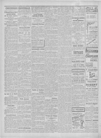 16/11/1929 - Le petit comtois [Texte imprimé] : journal républicain démocratique quotidien