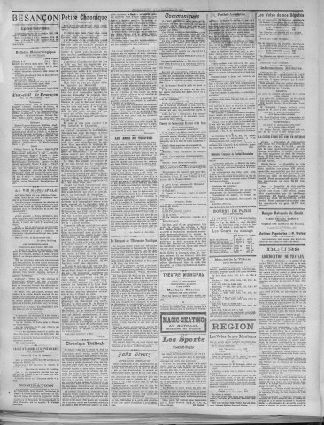 22/11/1921 - La Dépêche républicaine de Franche-Comté [Texte imprimé]