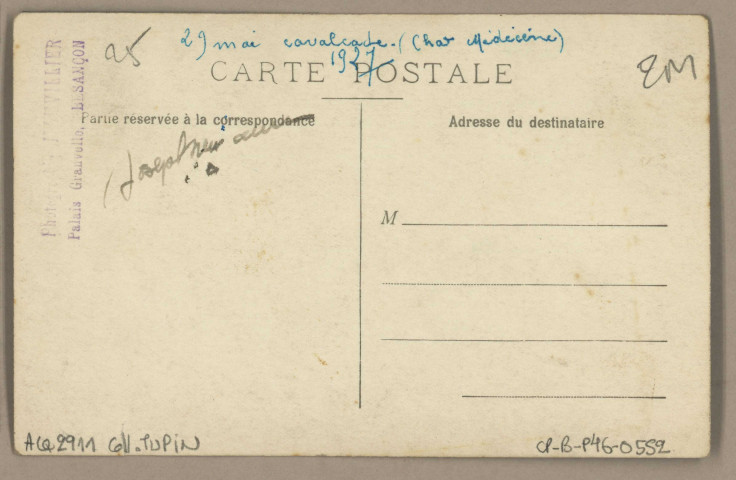 [Besançon - Cavalcade du 29 mai 1927]. [image fixe] , Besançon : Photographie Mauvillier Palais Granvelle, Besançon, 1904/1927