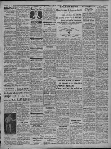 18/10/1941 - Le petit comtois [Texte imprimé] : journal républicain démocratique quotidien