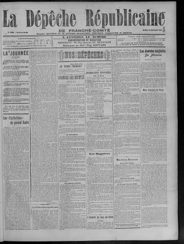 06/02/1906 - La Dépêche républicaine de Franche-Comté [Texte imprimé]