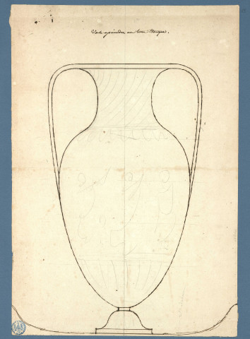 Vase à peindre en terre étrusque / Hubert Robert , [S.l.] : [H. Robert], [1700-1800]