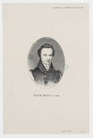 Victor Hugo a 17 ans [image fixe] / H. Thiriat 1820/1850