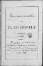 Ms Granvelle 51 - « Inventaire du mobilier du palais Granvelle à Besançon en 1607 ; copie faite pour la Bibliothèque de Besançon, d'après deux expéditions appartenant, l'une, à Mr le président Clerc, l'autre, à Mr Varin d'Ainvelle (1863-1882) »