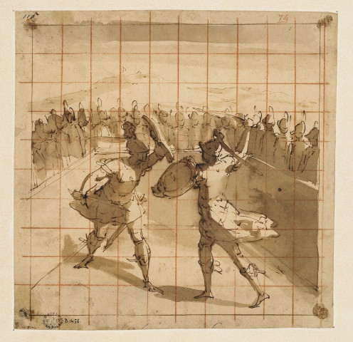 Le duel entre Enée et Turnus