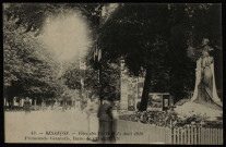 Besançon - Fêtes des 13, 14 et 15 Août 1910 - Promenade Granvelle, Buste de Chartran. [image fixe] , 1904/1910