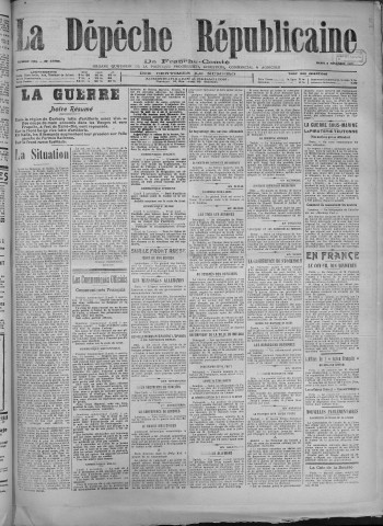 06/11/1917 - La Dépêche républicaine de Franche-Comté [Texte imprimé]