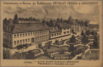 Administration et bureaux des établissements Pétolat Frères et Anguenot, usines 7 avenue Denfert-Rochereau à Besançon, Morteau et Villers-le-Lac.