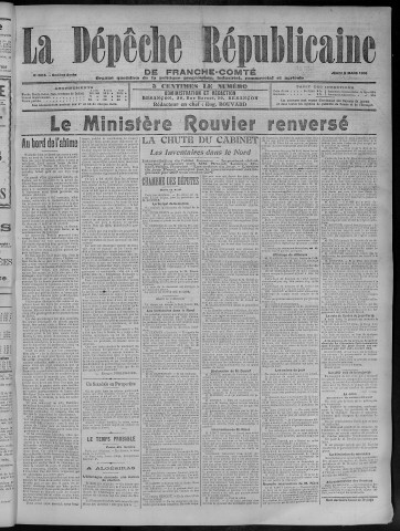 08/03/1906 - La Dépêche républicaine de Franche-Comté [Texte imprimé]