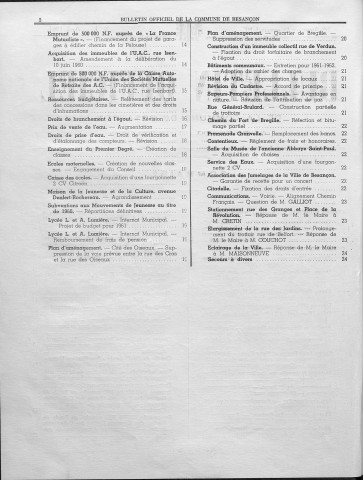 Registre des délibérations du conseil municipal. : Années 1961-1964.