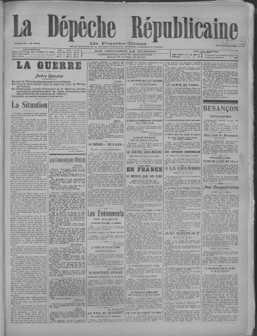 24/05/1918 - La Dépêche républicaine de Franche-Comté [Texte imprimé]