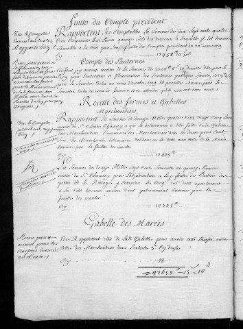Comptes de la Ville de Besançon, recettes et dépenses, Compte des héritiers de Denis Euvrard (1720)