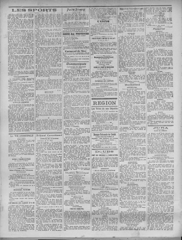 19/02/1921 - La Dépêche républicaine de Franche-Comté [Texte imprimé]