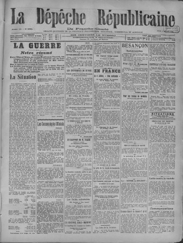 04/07/1918 - La Dépêche républicaine de Franche-Comté [Texte imprimé]