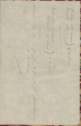Deux saisons à Vichy, juillet-août [1868-1869] [Texte manuscrit] /