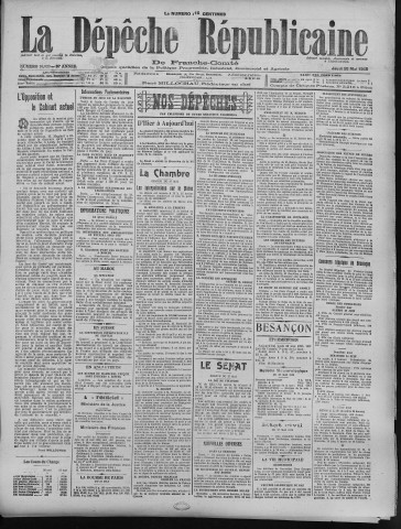 28/05/1925 - La Dépêche républicaine de Franche-Comté [Texte imprimé]