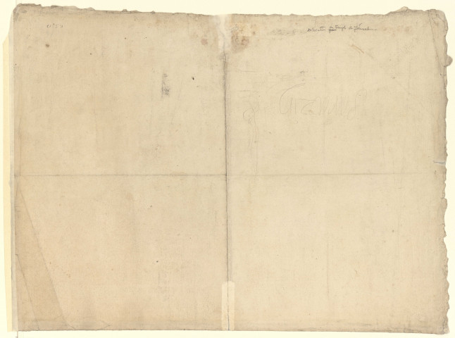 Versailles [Dessin] : Théâtres : décoration d'un temple de jérusalem pour "Athalie" au grand théâtre de Versailles , 1750/1799