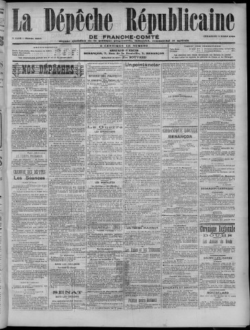 05/03/1905 - La Dépêche républicaine de Franche-Comté [Texte imprimé]