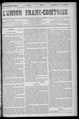 09/10/1878 - L'Union franc-comtoise [Texte imprimé]