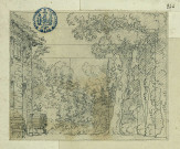 Intérieur de forêt. Projet de décor de théâtre / Pierre-Adrien Pâris , [S.l.] : [P.-A. Pâris], [1700-1800]